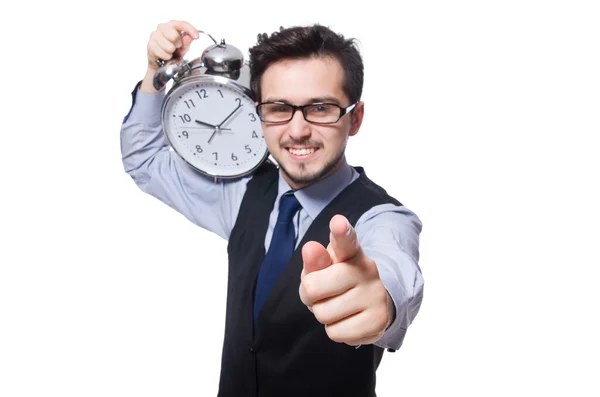 Geschäftsmann mit Uhr — Stockfoto