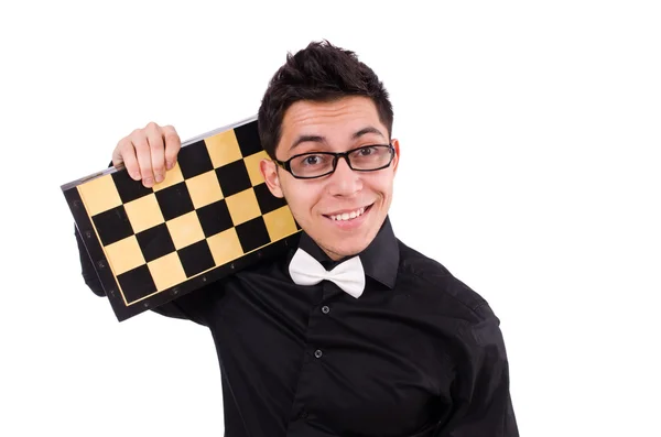 Funny chess player — Stock Photo, Image