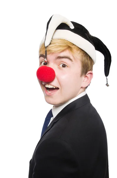 Clown-Geschäftsmann — Stockfoto