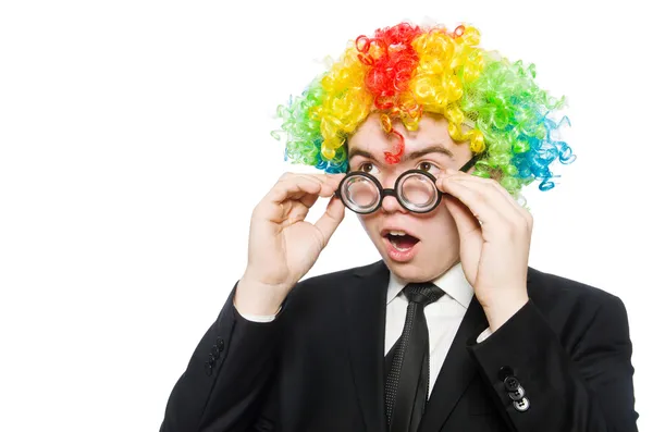 Clown-Geschäftsmann — Stockfoto