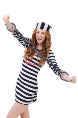 çizgili üniformalı mahkum