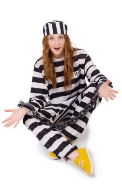 çizgili üniformalı mahkum