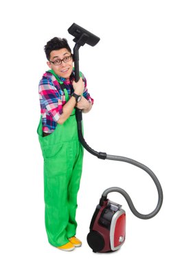 komik adam yeşil tulumu