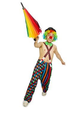 şemsiye ile palyaço