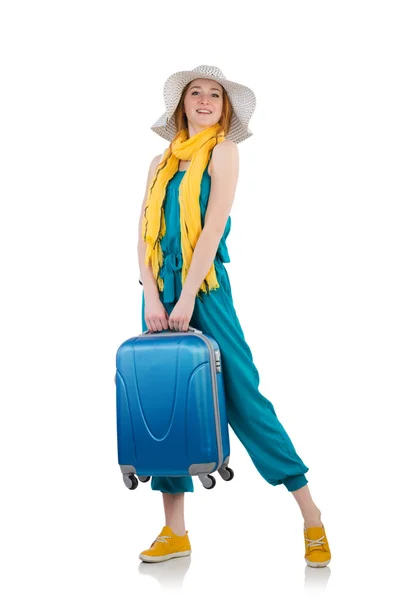 Woman ready for summer holiday — Stock Photo, Image