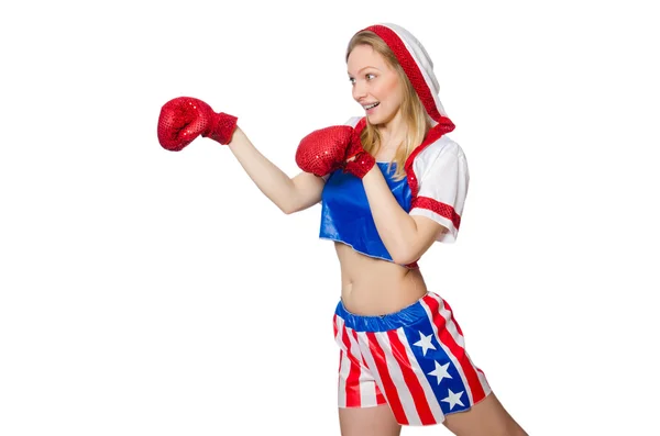 Female boxer — Stock Photo, Image