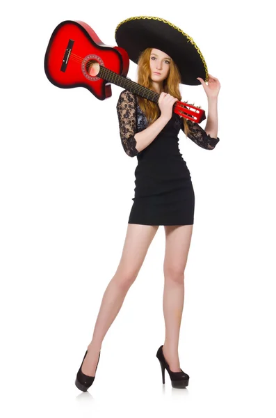 Mujer en sombrero sombrero — Foto de Stock