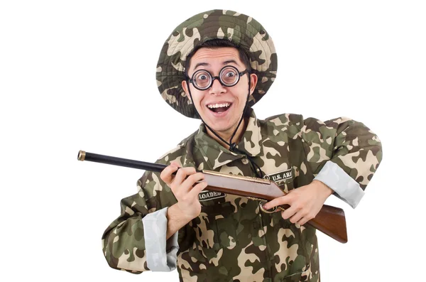 Soldado engraçado — Fotografia de Stock