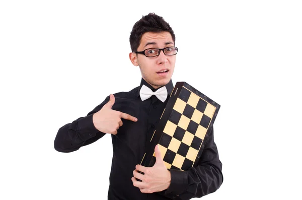 Funny chess player — Stock Photo, Image