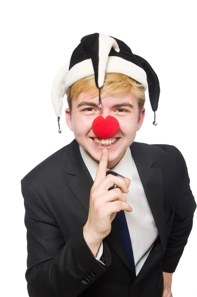 Homme d'affaires clown — Photo