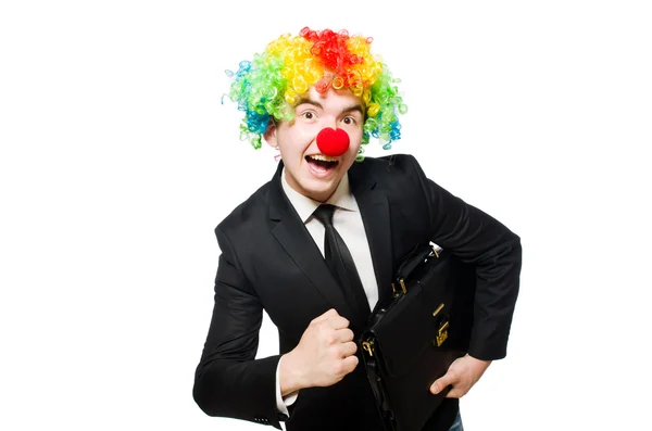 Clown-Geschäftsmann — Stockfoto