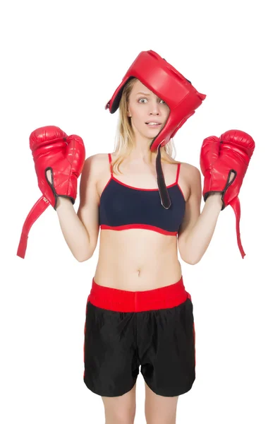 Woman boxer — Stock Photo, Image