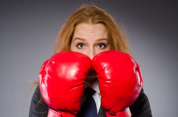 Boxeadora mujer —  Fotos de Stock