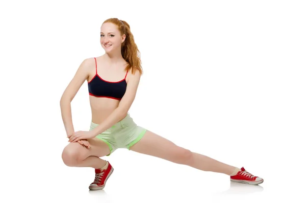 Mulher fazendo exercícios esportivos — Fotografia de Stock
