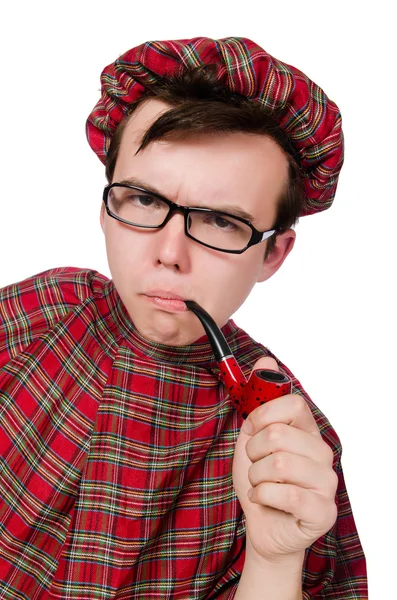 Escocês com cachimbo de fumar — Fotografia de Stock