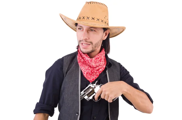 Cowboy med pistol — Stockfoto