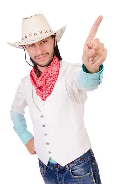 Cowboy de chapéu — Fotografia de Stock
