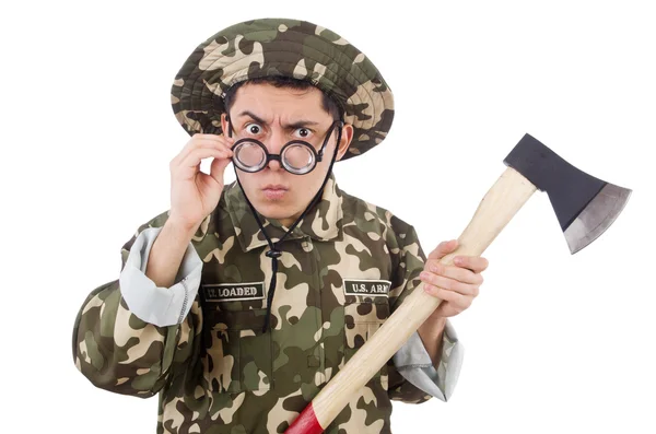 Funny soldier — Stock Photo, Image