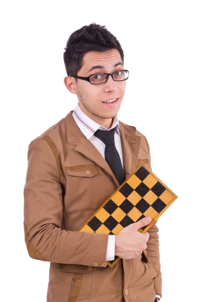 面白いチェスをする人 — ストック写真