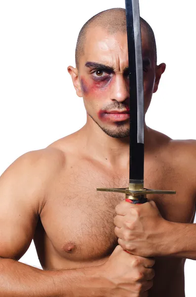 Man with sword — Stock Photo, Image