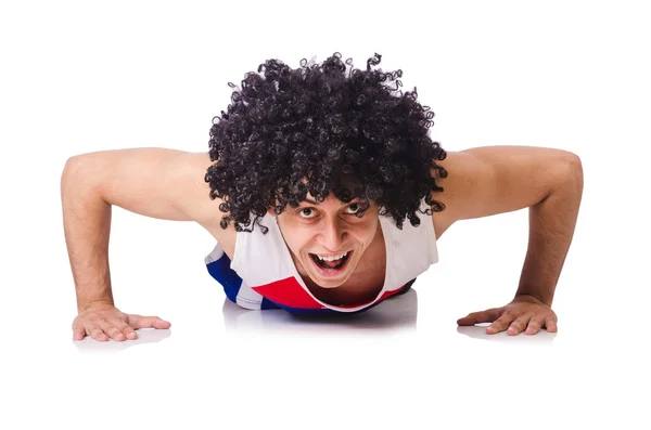 Man doing exercises — Stock Photo, Image