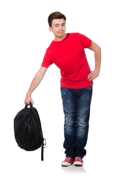 Schüler mit Rucksack — Stockfoto