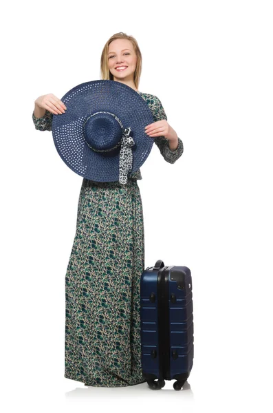 Donna pronta per le vacanze estive — Foto Stock