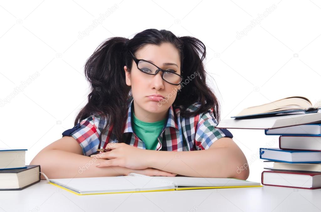 Tired student