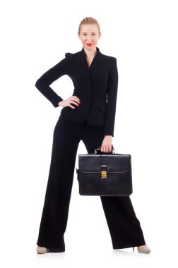 evrak çantası ile iş kadını
