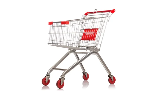 Shopping supermarket trolley — Stock Photo, Image