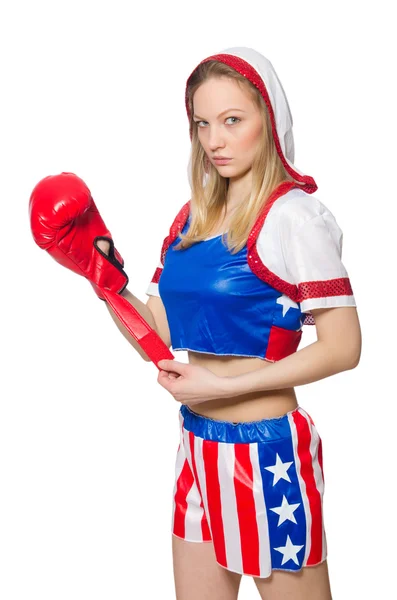 Female boxer — Stock Photo, Image