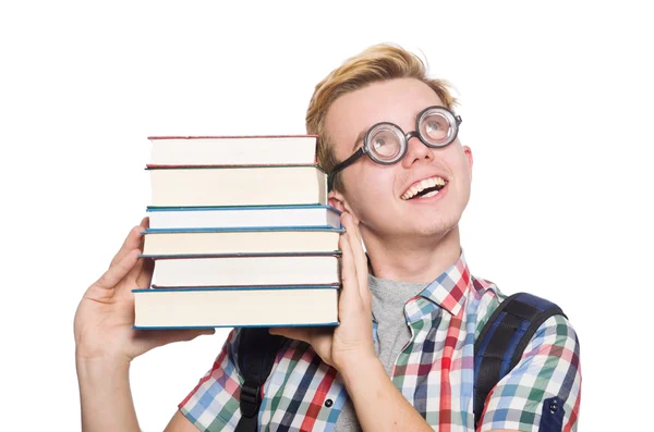 Étudiant avec livres — Photo