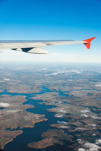 Flugzeugflügel — Stockfoto