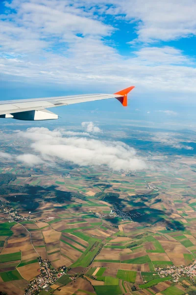 Ala do avião — Fotografia de Stock