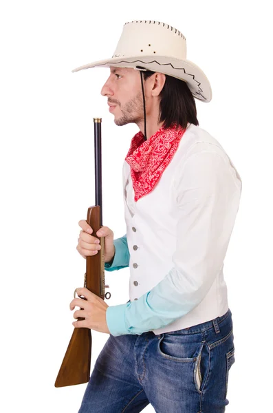 Cowboy com arma — Fotografia de Stock