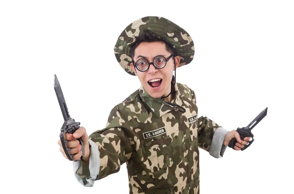 Soldato divertente — Foto Stock