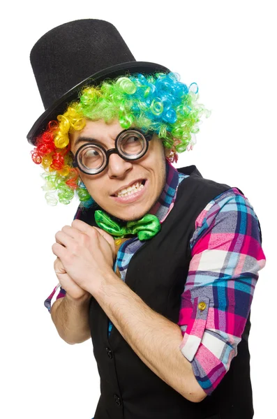 Clown geïsoleerd — Stockfoto