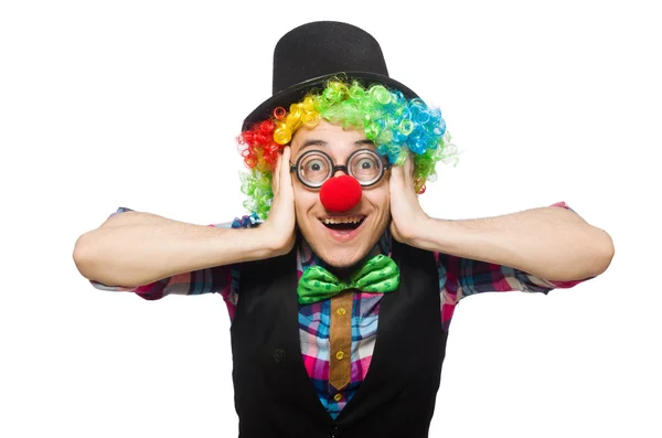 Clown isoliert — Stockfoto
