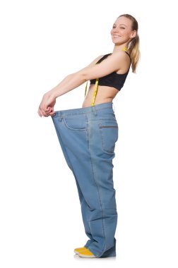 kavram diyet içinde genç bir kadın