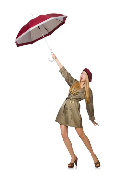 傘を差した女 — ストック写真