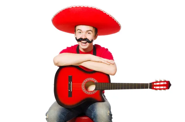 Mexican guitar player — Stock Photo, Image