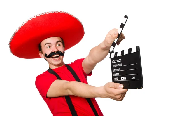 Mexicano con tablero de cine —  Fotos de Stock