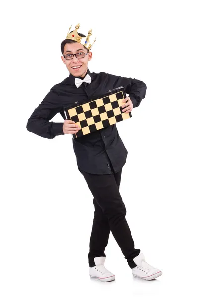 Funny chess player — Stock Photo, Image