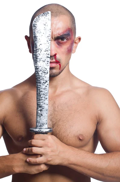 Hombre con espada —  Fotos de Stock