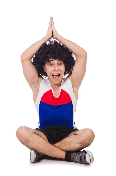 Homem fazendo exercícios — Fotografia de Stock