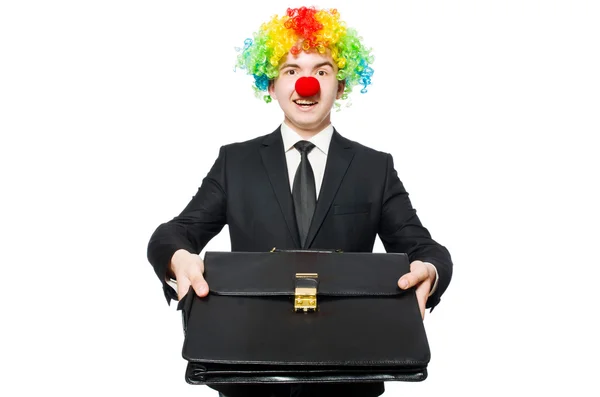 Clown-Geschäftsmann — Stockfoto