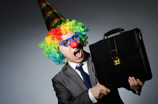 Clown zakenman — Stockfoto