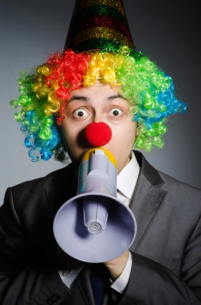 Clown-Geschäftsmann — Stockfoto