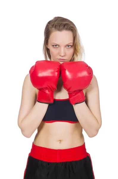 Boxeadora mujer —  Fotos de Stock