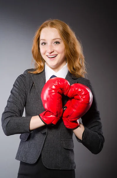 Boxeadora mujer —  Fotos de Stock
